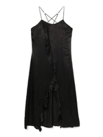 ディープスリットキャミドレス/ブラック