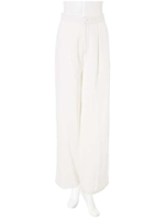 ナチュラルリネンワイドパンツ/ホワイト