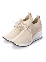 ニットスニーカー/ベージュ