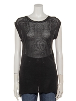 ニットプルオーバー/ブラック