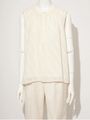 ノースリジャガードブラウス/ホワイト