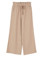 ハイウエストワイドパンツ/ベージュ