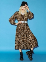 バイカラーロングワンピース/MIX