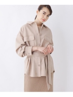 フェイクスエードジャケット/ライトベージュ(051)