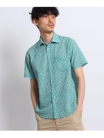 フラワーギンガムサッカーシャツ/グリーン(222)