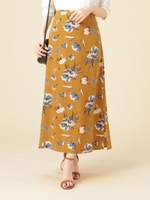 フラワープリント・ミディスカート/MASTERD