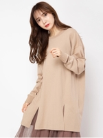 フロントスリットBIGTee/ベージュ