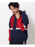 ブロッキング配色トラックジャケット/レッド(562)