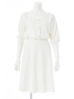 ポンチリラクワンピース/アイボリー