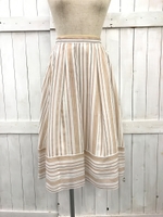 マルチカラーストライプスカート/ベージュ