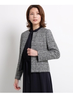ミックスツィードジャケット/ブラック(419)
