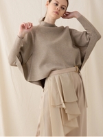 ミラノリブショートプルオーバー/モカ