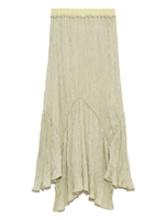 ランダムワッシャープリーツスカート/YEL