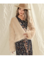 リッチファージャケット/ベージュ(005)