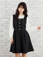 レースアップビジュジャンスカ/ブラック