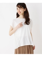 レースプリーツ切り替えプルオーバー/アイボリー(004)