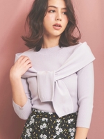 レイヤードスタイリングニット/ラベンダー