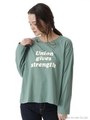 レタリング3段ロゴTシャツ/ミドリ