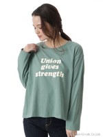 レタリング3段ロゴTシャツ/ミドリ
