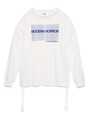 ロゴプリント長袖Tシャツ/WHT