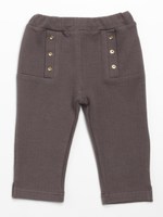接結7分丈レギンス/チャコール
