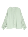 前後2wayタックスリーブブラウス/ライトグリーン