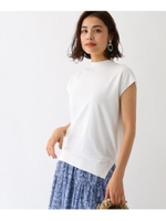 前後差ハイネックニット/ホワイト(001)