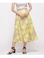 大花フレアスカート/イエロー