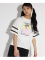 転写袖すけライン Ｔシャツ/オフホワイト(003)