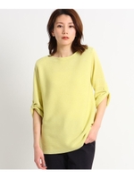 編み柄ミックスニット/マスタード(033)