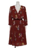 無地カシュクールOP/WINE