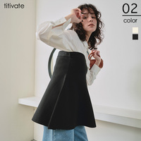 ペプラムフレアニットビスチェ