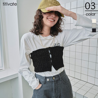 モールヤーンニットビスチェ【メール便可／90】