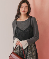 チュールフリルカフスカットソートップス