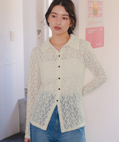 レースコンパクトシャツ