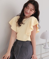 フレアスリーブニットトップス