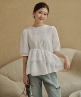 イレギュラーヘムペプラムトップス