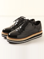 【glifeed】スニーカーソールオックスフォードシューズ