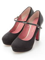 【vanitybeauty】グリッタープラットフォームパンプス