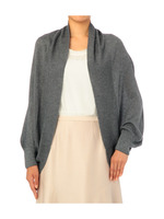 裾ラメウール混ニットカーディガン