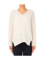 ピュアカシミヤVネックニット
