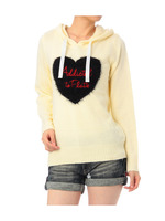 シャギーハートプルオーバーニット