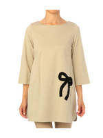 フリルリボン チュニックプルオーバー