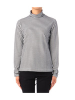 フロッキープリントハイネックプルオーバー