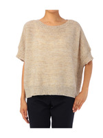 ミックスカラーゆったりニットプルオーバー