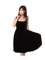 VOLUME VELVET DRESS