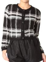 BIGチェックカーディガン