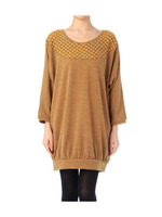 スパンコールニットワンピース