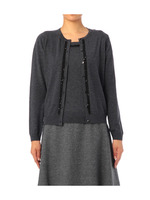 メッシュ×スパンコール アンサンブルニット