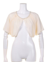 後ろレースドレープボレロ